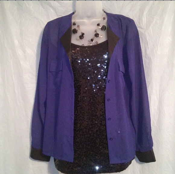 Express Long Sleeve Sheer Top - Picture 4 of 8